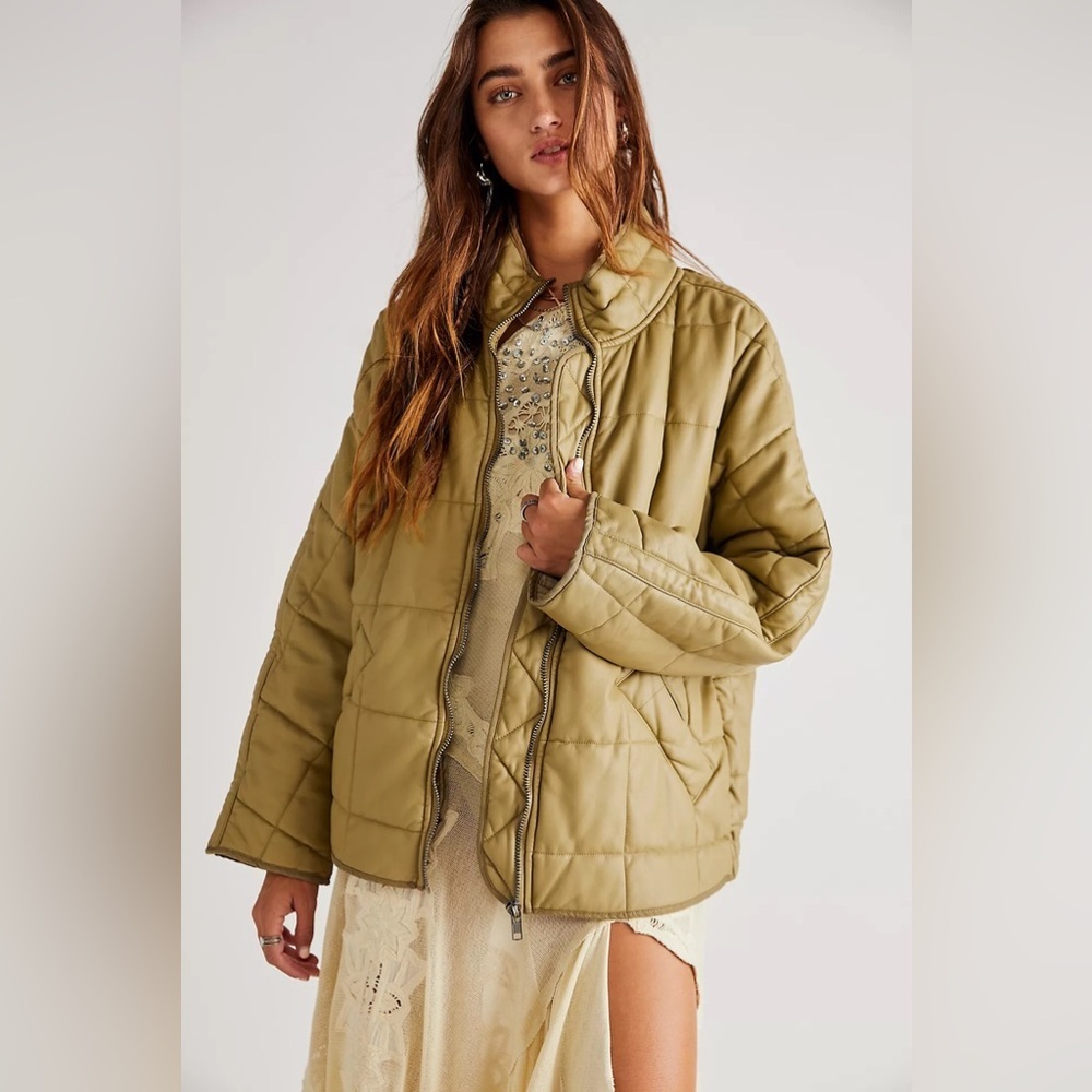 COPY - COPY - Free people Dolman Quilted Vegan Jacket